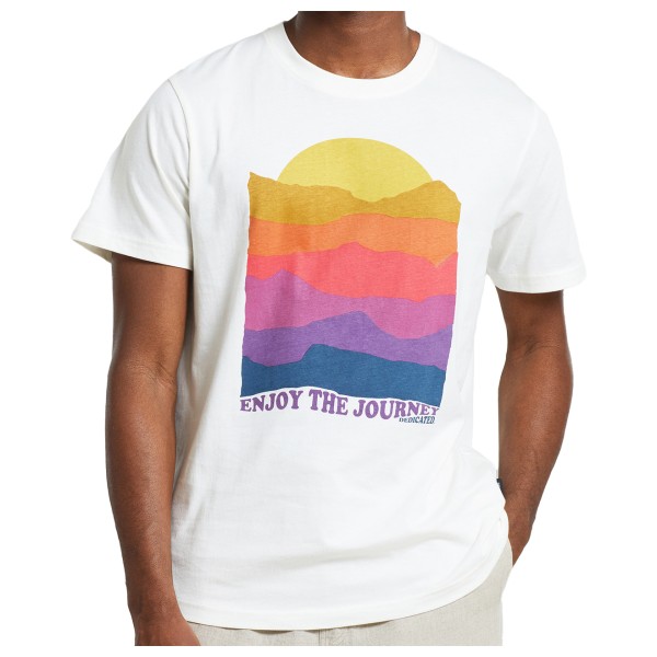 Dedicated  T-Shirt Stockholm Sunset Lines - T-shirt, wit