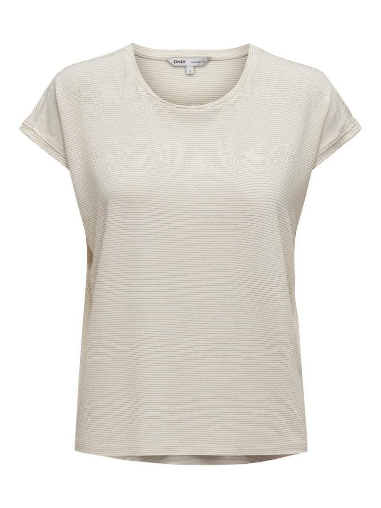 Only Onlclaudia s/s glitter stripe top j
