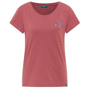 Tranquillo  Women's T-Shirt mit Tasche aus Bio-Baumwolle - T-shirt, rood