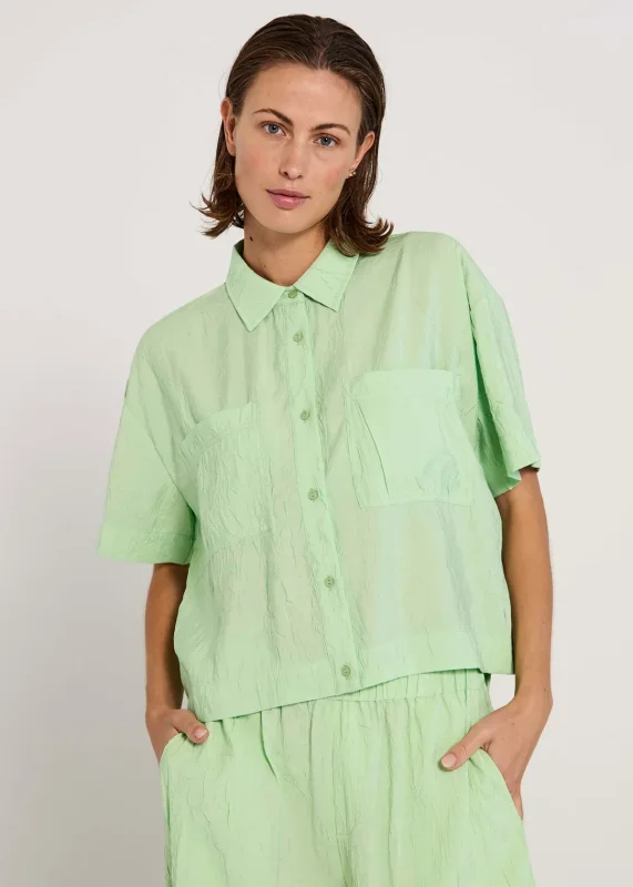 Norr Moa shirt pistachio -