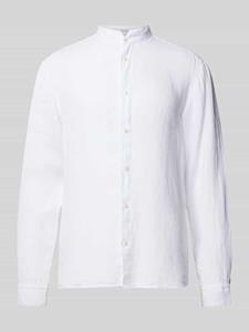 HUGO Langarmhemd Herren Leinenhemd ELVORY Slim Fit (1-tlg)