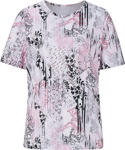 Your Look... for less! Dames Shirt met ronde hals oudroze/grijs geprint Maat