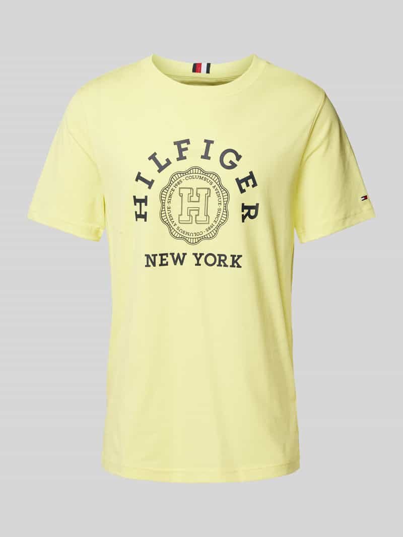 Tommy Hilfiger T-shirt met labelprint, model 'HILFIGER COIN'