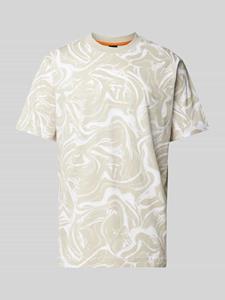 Boss Orange T-shirt met all-over print, model 'Ocean'