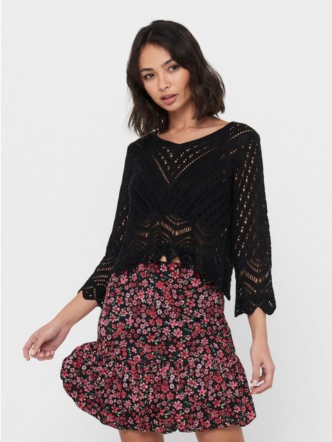 JDY Strickpullover "JDYNEW SUN 3/4 CROPPED PULLOVER KNT NOOS"