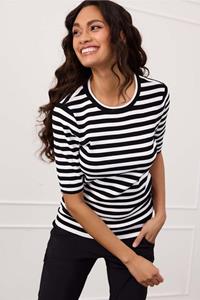 Studio Anneloes Female Truien Luna Stripe Short Slv Pullover 91510