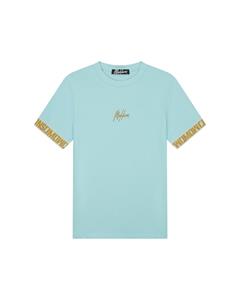 Malelions Men Venetian T-Shirt - Light Blue/Gold