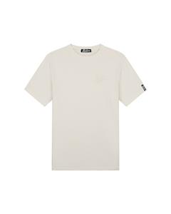 Malelions Men Signature Waffle T-Shirt - Off-White