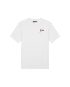 Malelions Men Split T-Shirt - White/Red