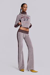 Jaded London 27 Velour Low Rise Bootcut Trousers