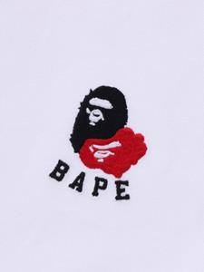 A BATHING APE T-shirt met borduurwerk - Wit