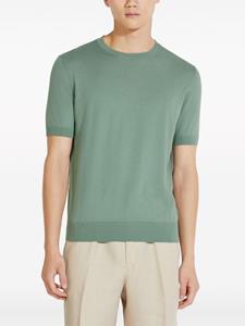 Zegna Fijngebreid T-shirt - Groen