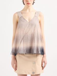 Armani Exchange Geplooide blouse - Beige