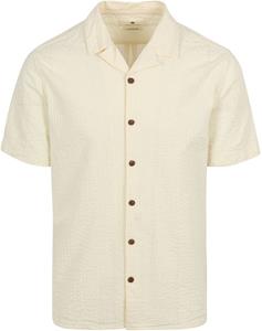 Anerkjendt Short Sleeve Overhemd Leo Ecru