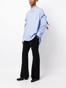 Bed J.W. Ford Overhemd met dubbele mouwen - Blauw