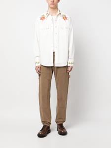 Ralph Lauren RRL Overhemd met geborduurde bloemen - Wit