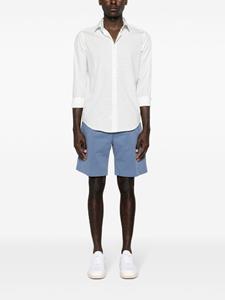 Canali Overhemd met print - Wit