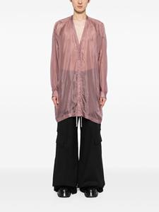 Rick Owens Larry sheer silk shirt - Roze