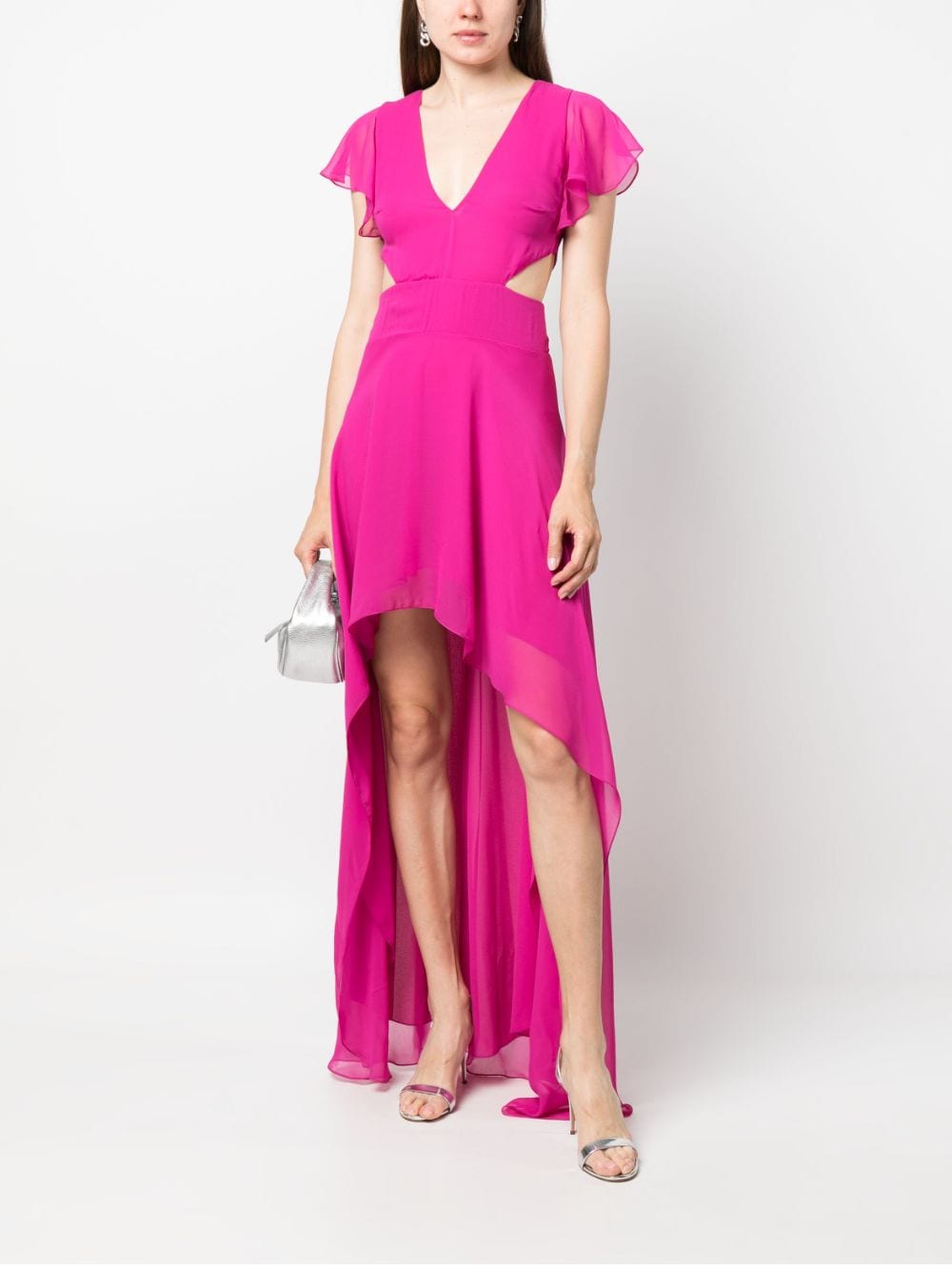 Patrizia Pepe Maxi-jurk met uitgesneden detail - Roze