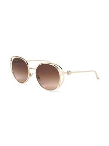 Jimmy Choo Eyewear Angela zonnebril met rond montuur - Goud