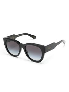 Chloé Eyewear Zonnebril met rond montuur - Zwart