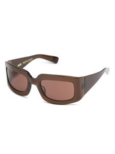Kaleos Connor zonnebril met oversized montuur - Bruin