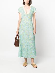Rixo Maxi-jurk met bloemenprint - Groen