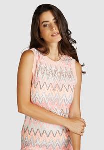 MARC AUREL Sommerkleid Kleider-Jersey, hot flamingo varied