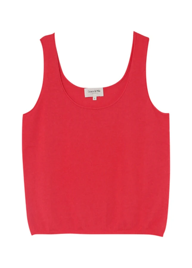 Grace & Mila Rode basic top mouchoir -