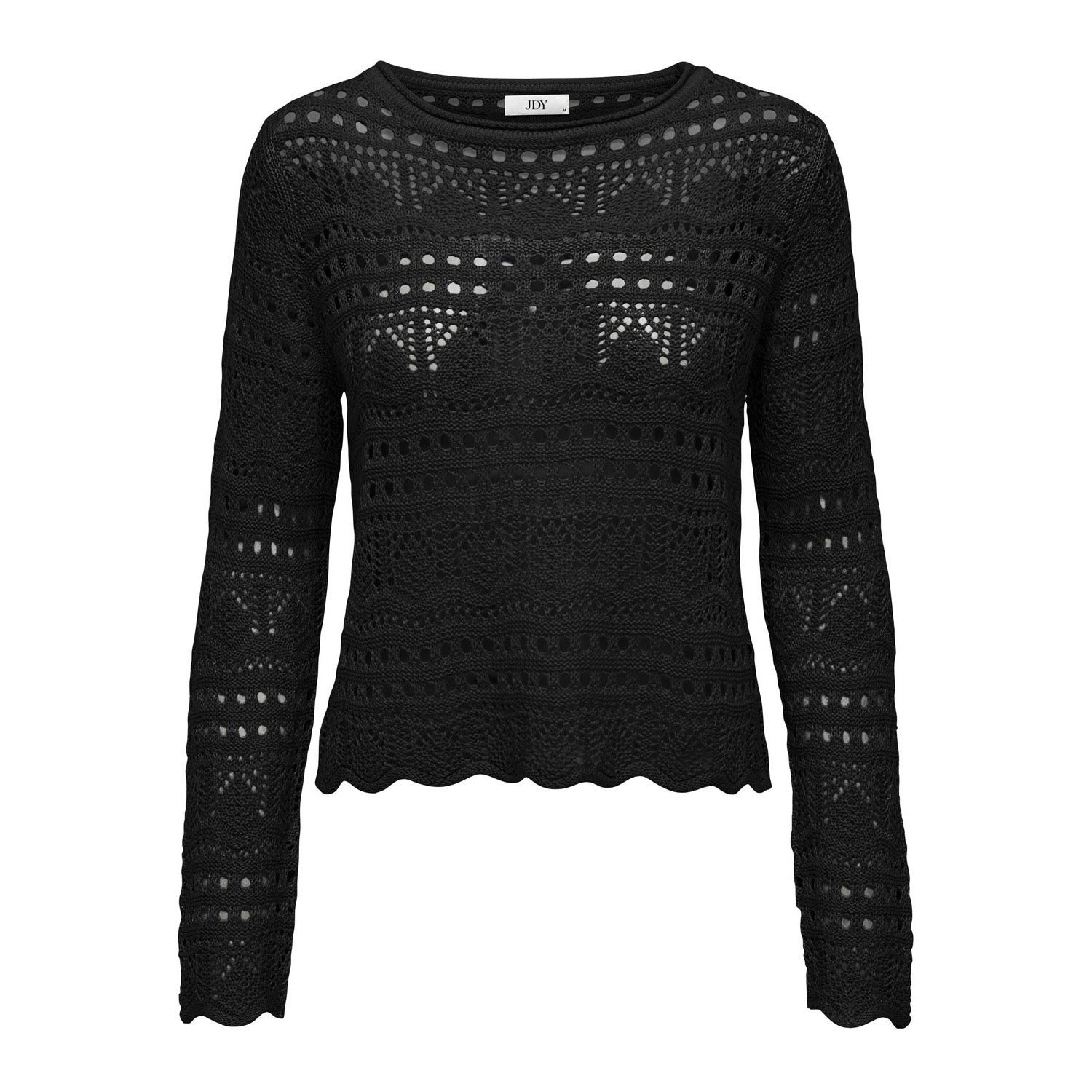 Jacqueline de Yong Sun lay l/s boatneck pullov.