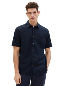 TOM TAILOR Kurzarmhemd cotton linen shirt