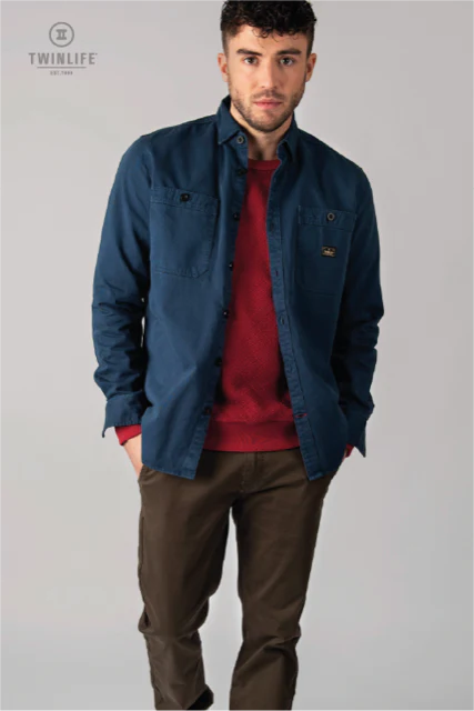 Twinlife Regular fit overhemd