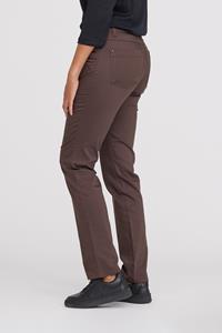 LAURIE Damen vegan Hose Regular Charlotte Mittellang Braun