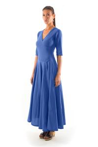 RAVENS VIEW IBIZA Damen vegan Kleid Veronika Klein Blau