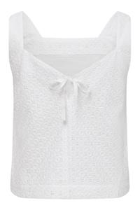 KOMODO Damen vegan Top Iris Broiderie Off White