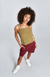 KOMODO Damen vegan Top Iris Grün Patchwork