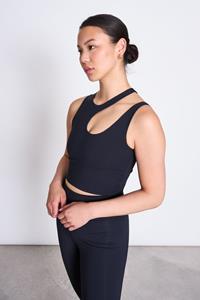 JAN N JUNE JAN 'N JUNE Damen vegan Ausgeschnittenes Top Polla Schwarz