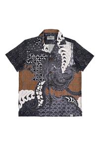 KOMODO Herren vegan Hemd Spindrift Grau & Braun