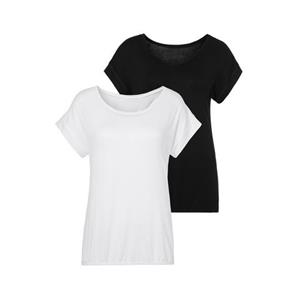 Vivance T-shirt met elastische zoomrand (set, 2-delig)