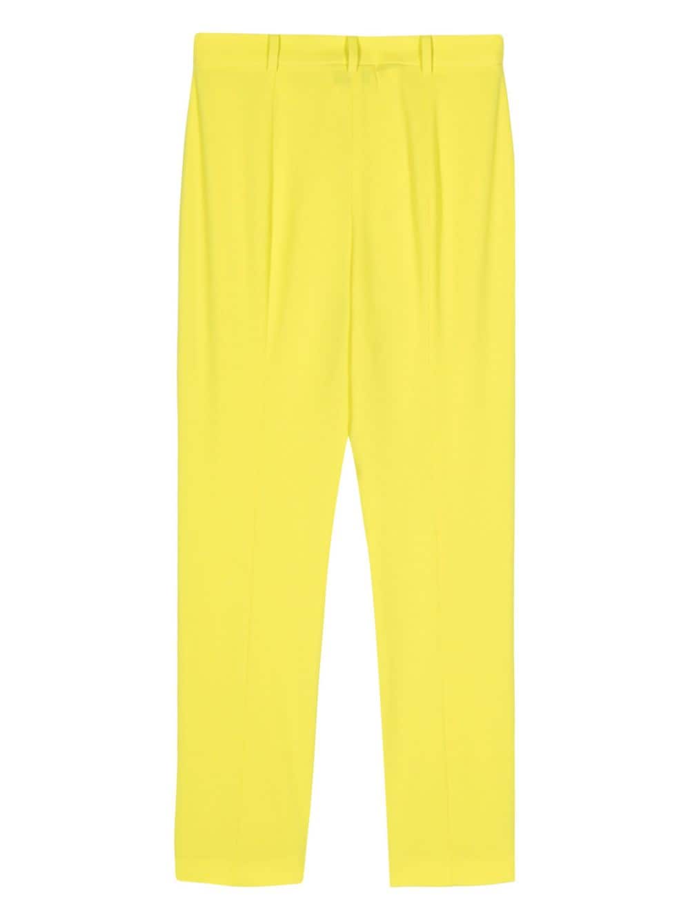 Patrizia Pepe crepe tapered trousers - Geel