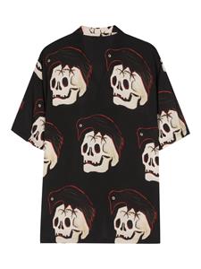 Endless Joy Nevermore skull-print shirt - Zwart
