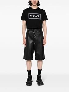 Versace logo-print cotton T-shirt - Zwart