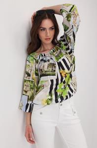 Monari Blusenshirt Bluse, marmor gemustert