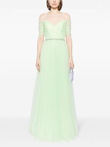 Jenny Packham Zinnia embellished gown - Groen