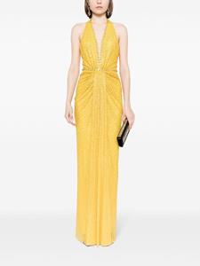 Jenny Packham Petunia embellished gown - Geel