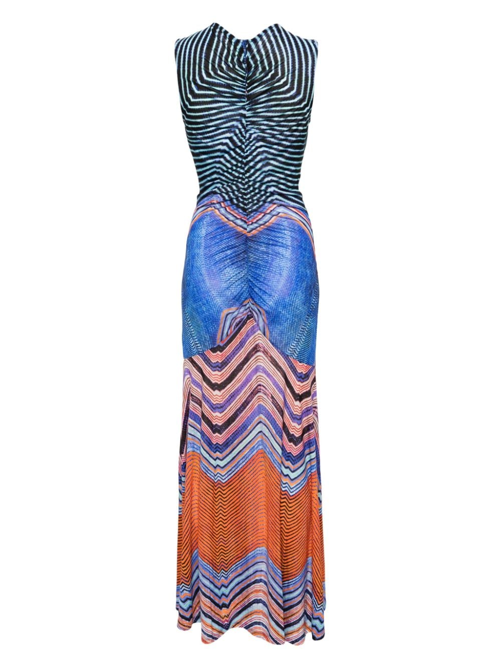 Ulla Johnson Isabel maxi-jurk met abstracte print - Blauw