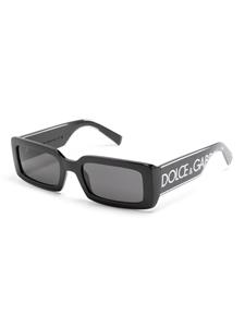 Dolce & Gabbana Eyewear Zonnebril met rechthoekig montuur - Zwart