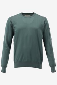 Pure Path Knitted Crewneck With Sleeve Pocket