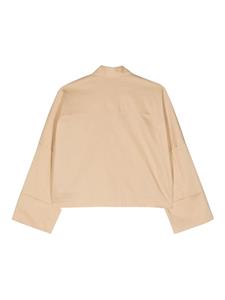 Semicouture Cropped popeline blouse - Beige