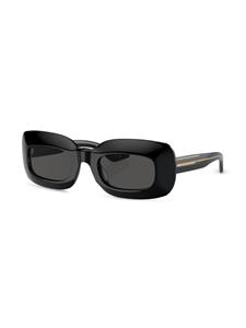 Oliver Peoples 1966 zonnebril met rechthoekig montuur - Zwart